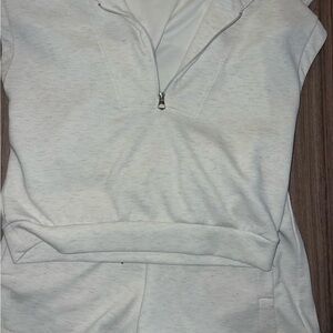 Yogalicious Light Gray Zip-Up Hoodie